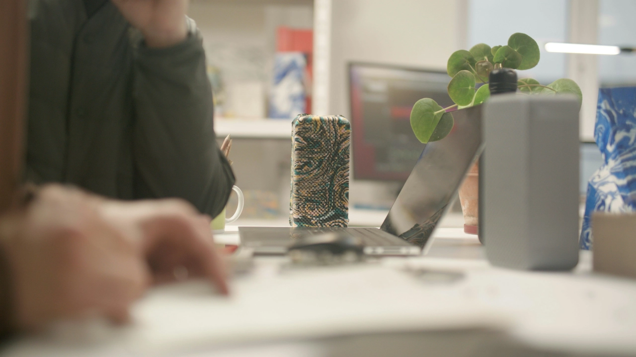 Laptop on desk in office | Mobius